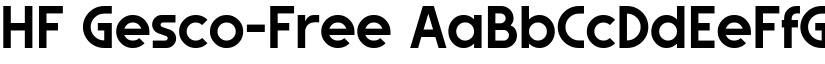 HF Gesco-Free font