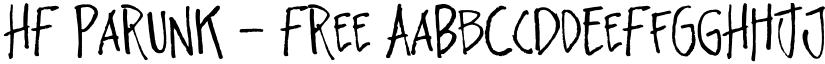HF Parunk - Free font