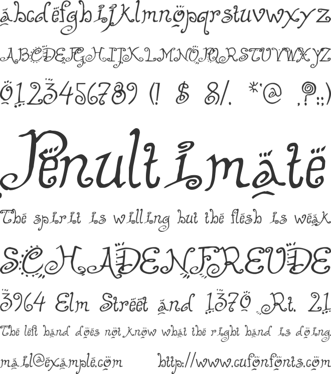 Helzapoppin font preview