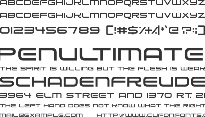 Alien Robot font preview