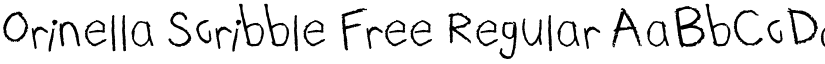 Orinella Scribble Free Regular font
