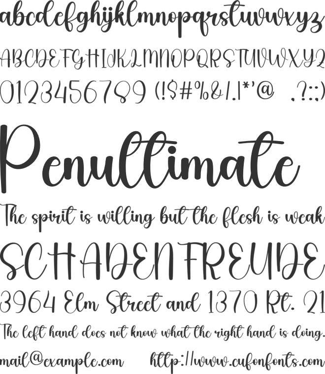 Yellow Sunshine font preview