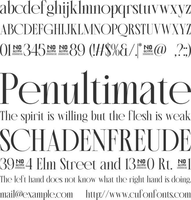 Morside font preview