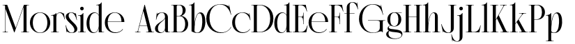 Morside font