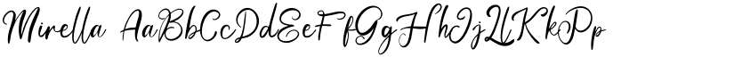Mirella font