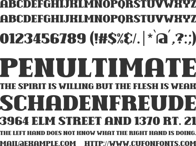 Think Alike font preview