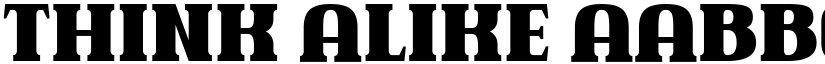 Think Alike font