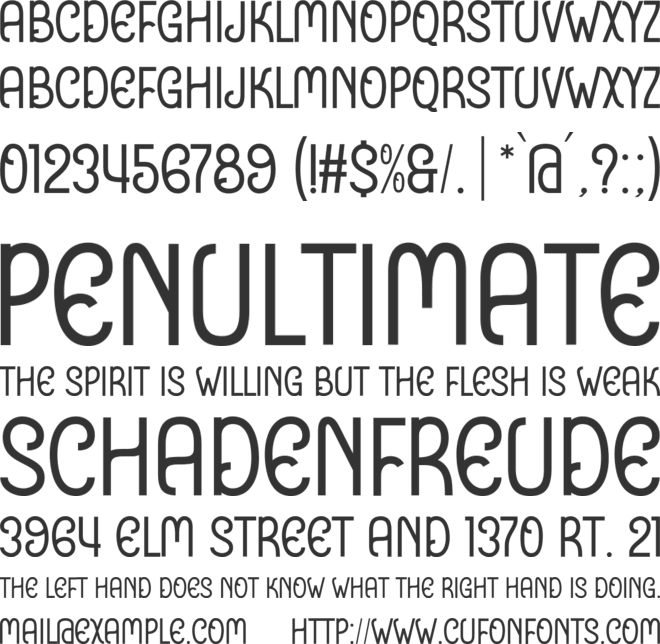 Cute Anne font preview