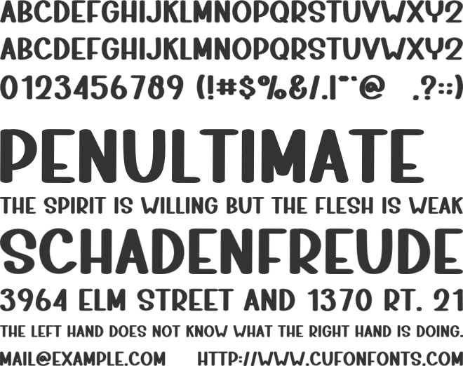 Modern Designer font preview