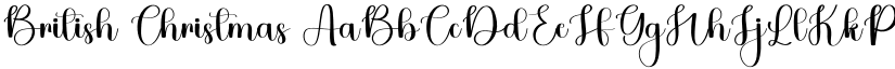 British Christmas font
