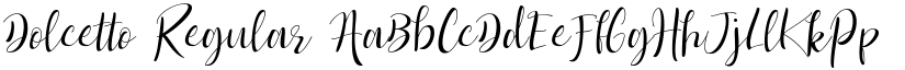 Dolcetto Regular font