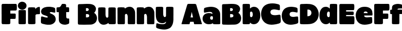 First Bunny font