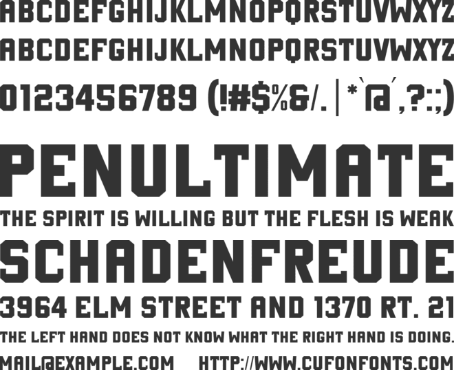 Finish Lines font preview