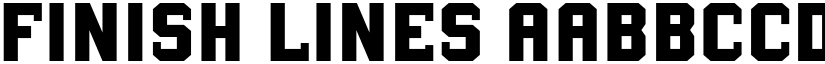 Finish Lines font