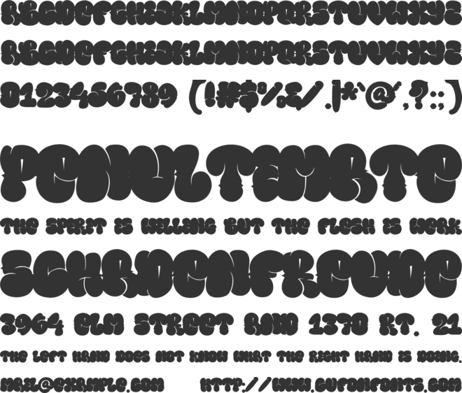 Melto Gofer font preview