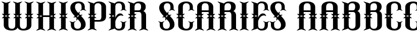 Whisper Scaries font download