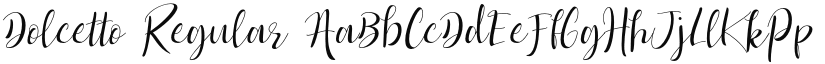 Dolcetto Regular font