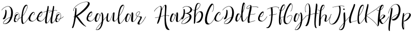 Dolcetto Regular font