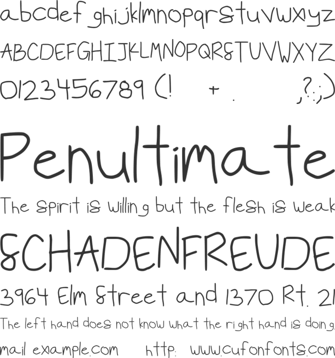 SeaPonkle font preview