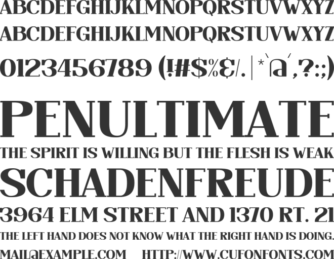 Drowned Dreams font preview