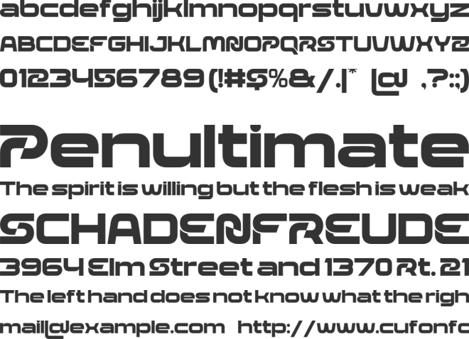 Sparon font preview