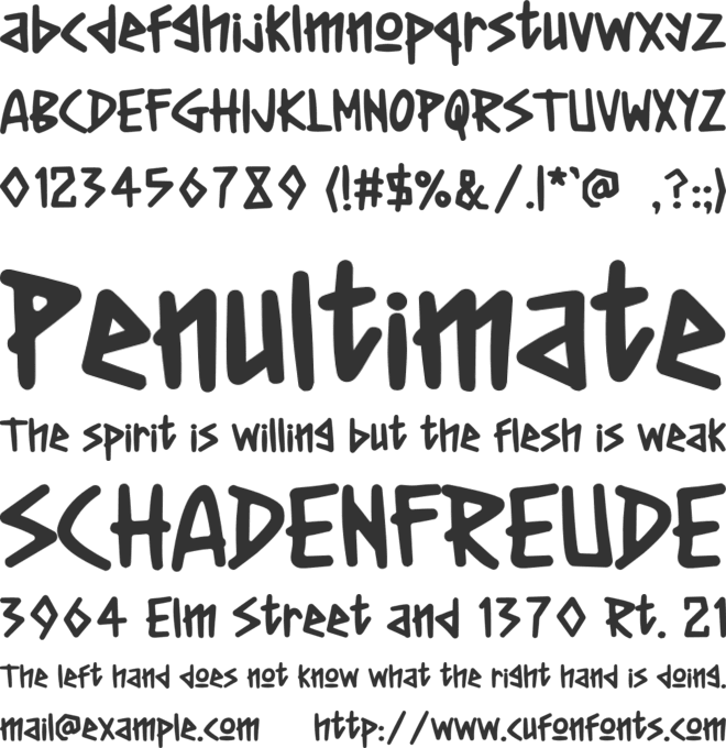 Miloska font preview