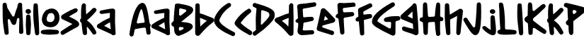 Miloska font download