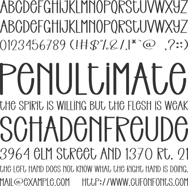 Nothing Summer font preview