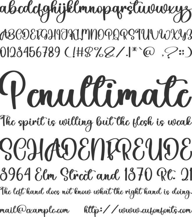 Boy Baby font preview