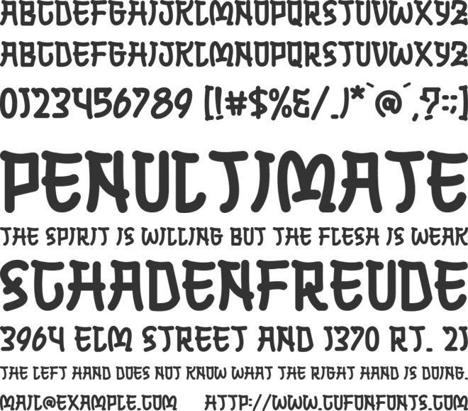 Hikary Muko font preview