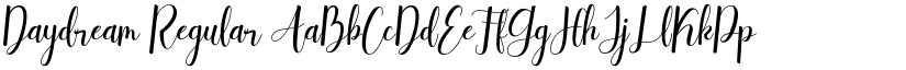 Daydream Regular font