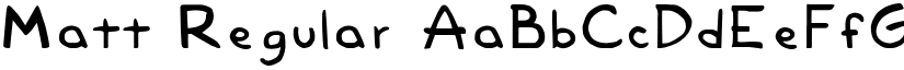 Matt font download