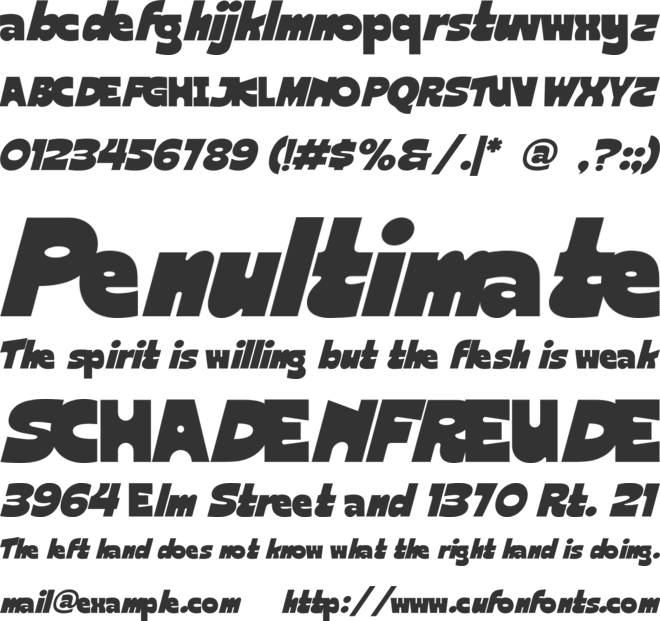 Nekta font preview