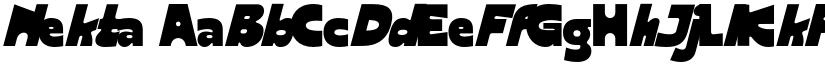Nekta font