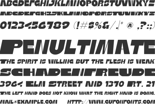 Native Letter font preview