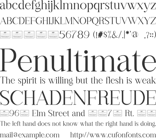 Aethelion Free font preview