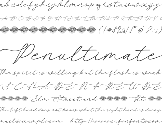Serafiona Maleri font preview