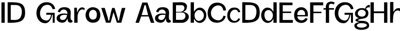 ID Garow font