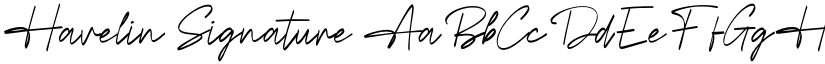 Havelin Signature font download