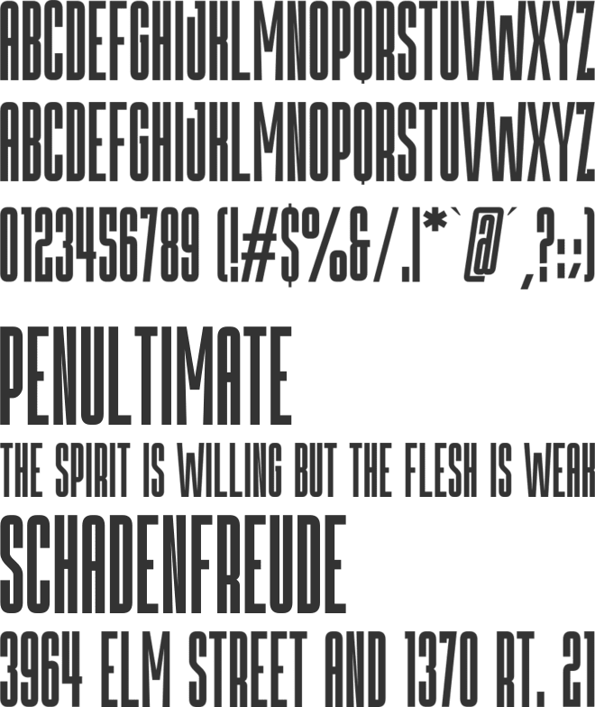 Rockan font preview