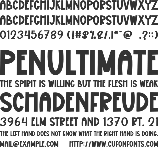 Joyful Beach font preview