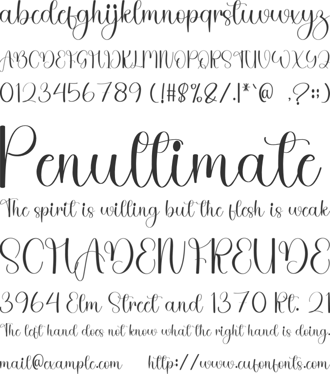 Special Something font preview