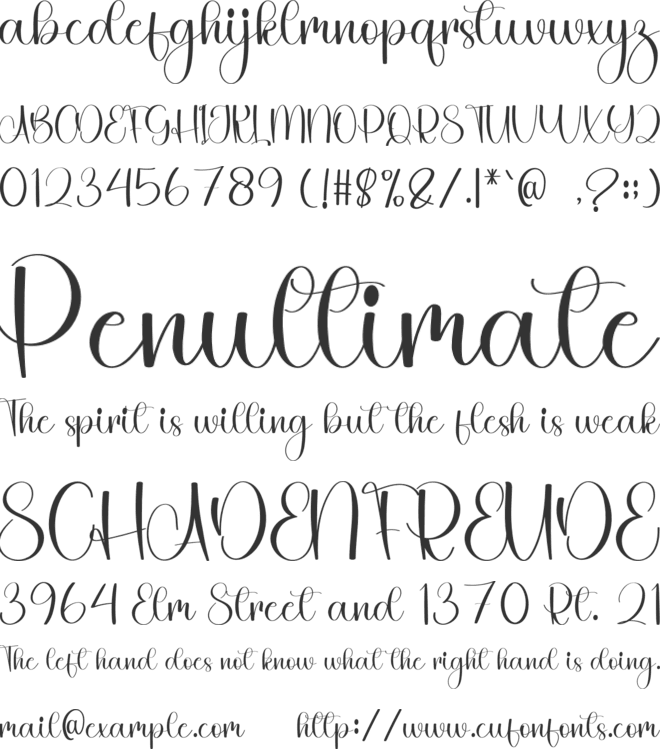 Water Splashes font preview