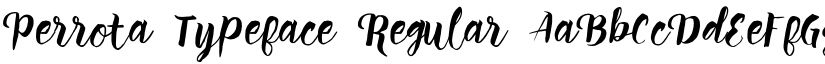 Perrota Typeface Regular font