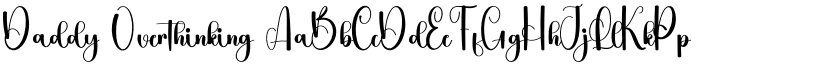 Daddy Overthinking font download