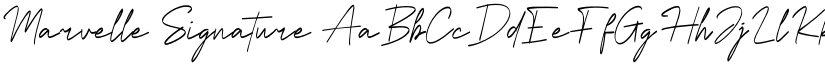Marvelle Signature font download