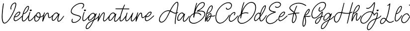 Veliora Signature font