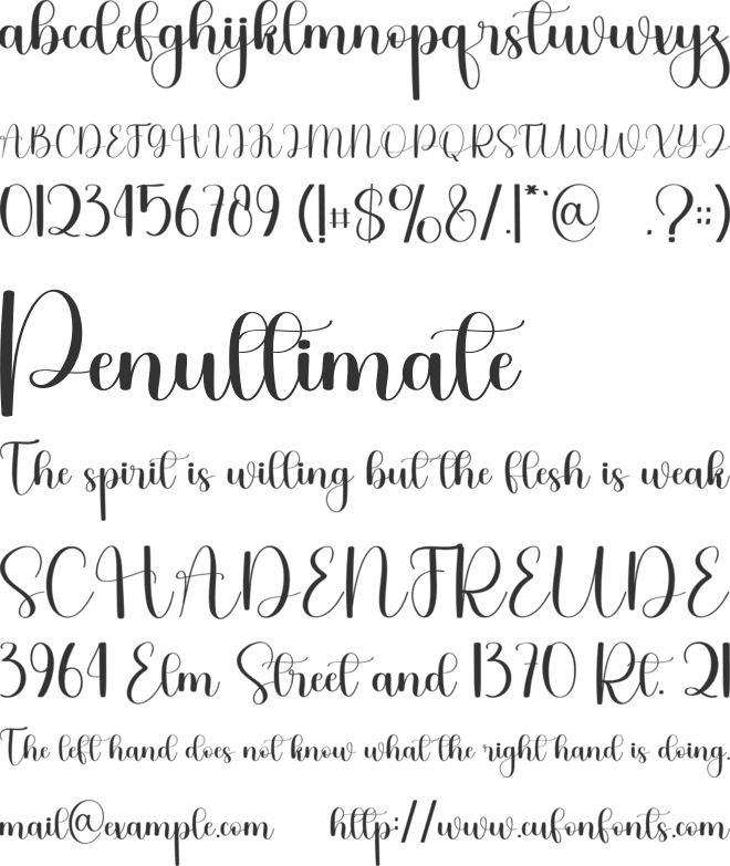 Christmas Waterfall font preview