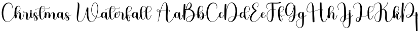 Christmas Waterfall font