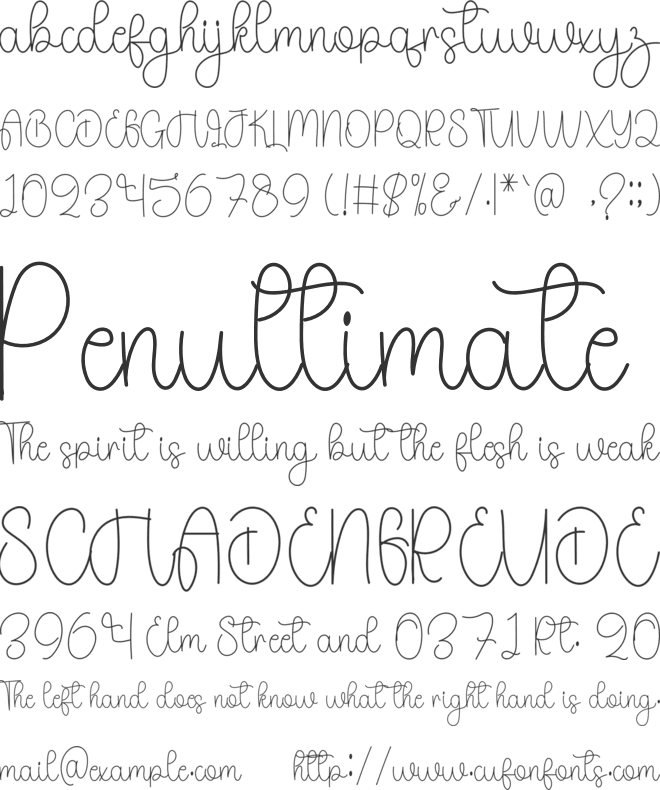 Doble font preview